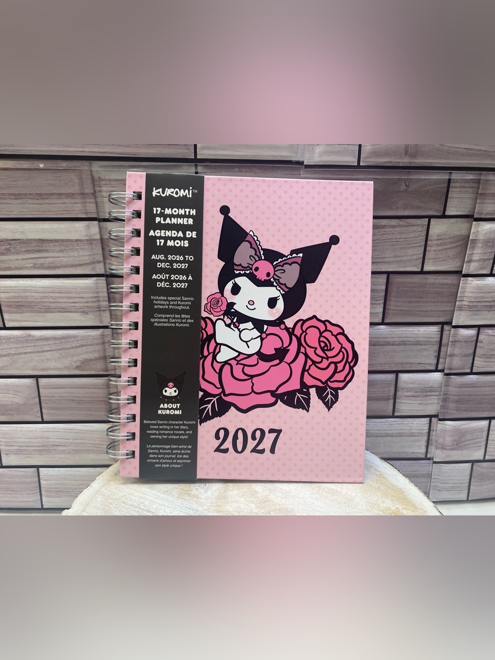 2026-2027 Kuromi ❤️17-month Monthly & Weekly Planner / Agenda New